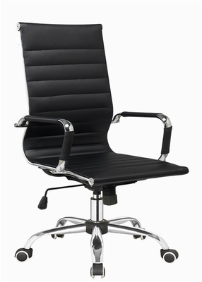 Современный стул офиса кожи Брауна дизайнера, регулируемый стул высокого вспомогательного офиса